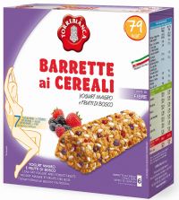 Immagine: BARRETTE CEREALI FRUTTI ROSSI/YOGURT G.126